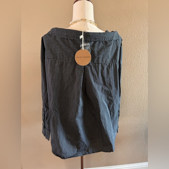 Striped relaxed long sleeve top - Picture 7 of 8